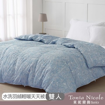 【Tonia Nicole 東妮寢飾】90D水洗羽絨輕暖天天被(雙人)-嫣花粉