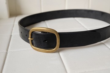 英國Bridle Leather馬韁革皮帶 35mm 日本製黃銅皮帶頭