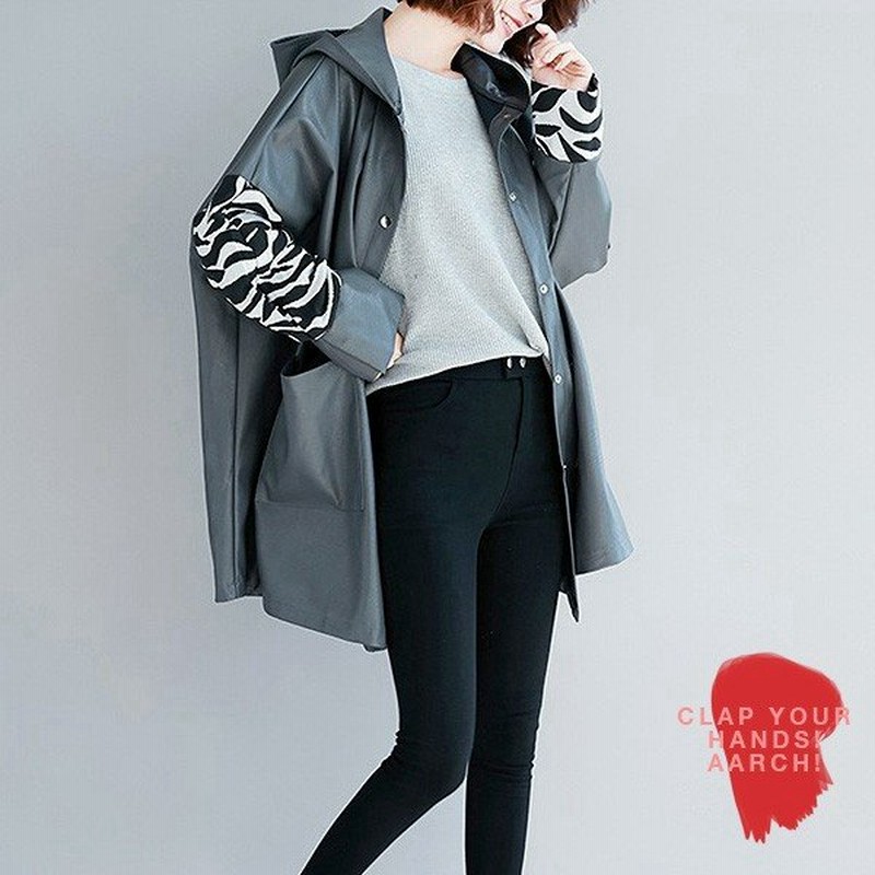 大きいサイズ コート レディース ファッション ぽっちゃり おおきいサイズ 対応 フェイクレザー ゼブラ柄 切替 アシメ パーカー M L Ll 3l 4l 秋冬 通販 Lineポイント最大0 5 Get Lineショッピング