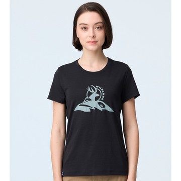 【WILDLAND荒野】女wildland-20周年經典紀念T黑色