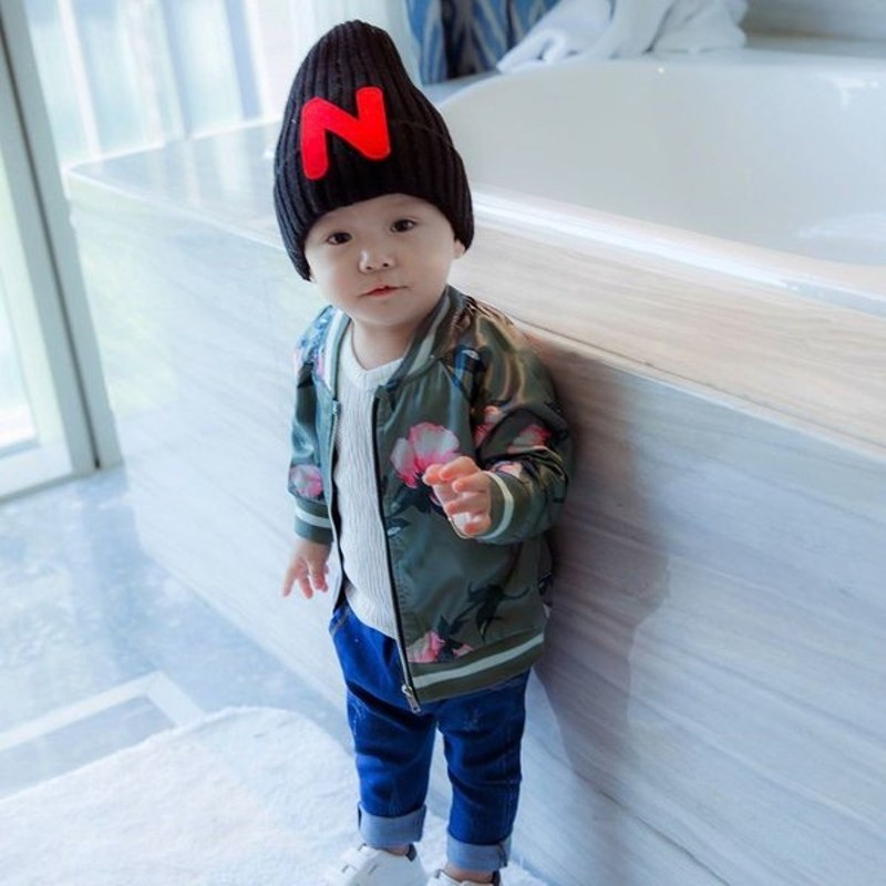 ジャケット ブルゾン ジャンパー スタジャン風 アウター 子供服 ベビーウェア キッズ 男の子 女の子 男児 女児 花柄 フラワープリント ジップアッ 通販 Lineポイント最大0 5 Get Lineショッピング