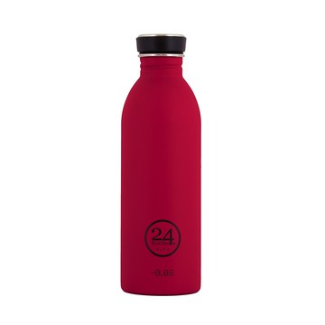 【絕版】義大利 24Bottles 輕量冷水瓶 500ml (熱情粉) 不鏽鋼水瓶 運動水瓶 水壺