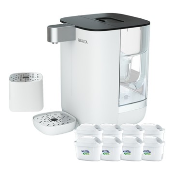 BRITA Cube 小濾方瞬熱溫控滅菌開飲機 附Maxtra Pro 去水垢濾芯 8個  BRITA Cube-W