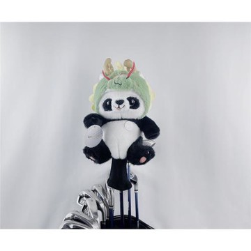 熊貓花狗狗哈士奇木乃伊高爾夫球桿一號木卡通毛絨桿頭套帽套實拍