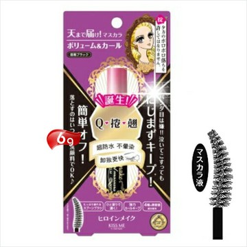 【日本進口】花漾美姬瞬翹自然捲濃密防水睫毛膏(黑)-6g [52063]