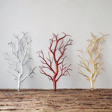 仿真樹枝裝飾擺件創意珊瑚干樹枯枝造型插花北歐藝術墻面裝飾道具