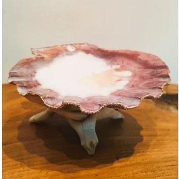 【藥魂】獅爪貝殼 扇貝殼 水元素 薰香爐 淨化爐 聖木淨化爐 塔香爐 燭台 空間淨化 水晶消磁 入厝禮 除障 儀式用品