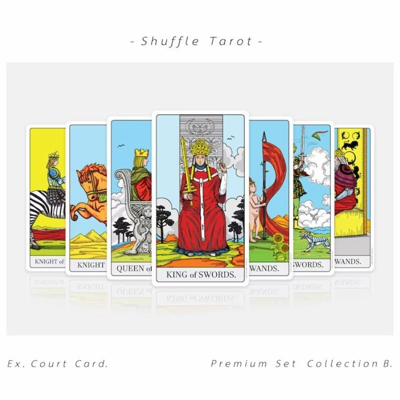 【正規品タロットカード】金縁✨豪華仕様✨フェミニンなプレミアムデッキ KW付 正規品タロットカード】金縁✨シックで豪華✨神秘的な水晶の