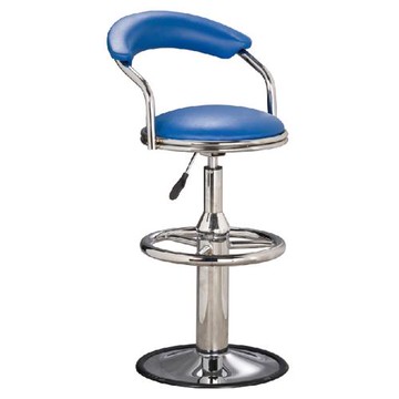好傢俱 雅勒電金圓盤吧台椅 藍 咖啡 紅 黑 高