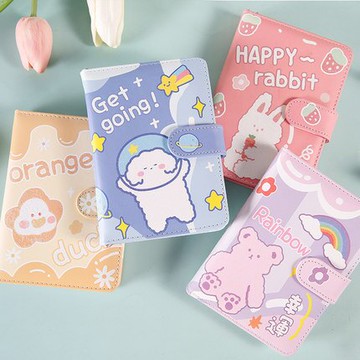 手賬本全彩頁磁釦筆記本子日系卡通可愛少女心日記本文具用品【聚物優品】