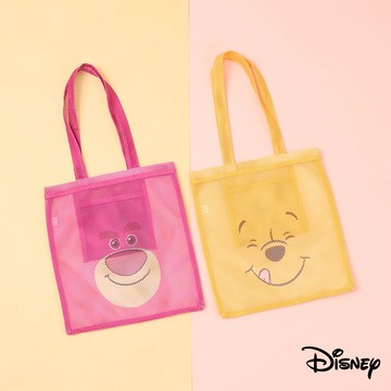 【R.FUN SHOP】迪士尼大臉洞洞肩背包 米奇 笑臉貓 三眼怪 熊抱哥 毛怪 洞洞包 肩背包 購物袋 萬用包 CA943