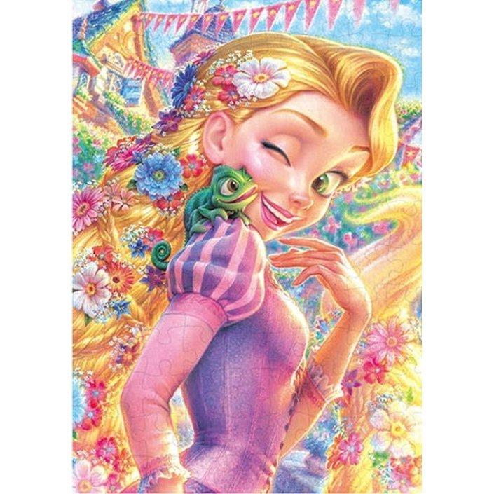 最安値❤️2点❤️メゾピアノ❤️ラプンツェル❤️ワンピ❤️パスカル❤️シュシュ❤️ 新品】ジグソーパズル ディズニー ラプンツェル＆パスカル 108