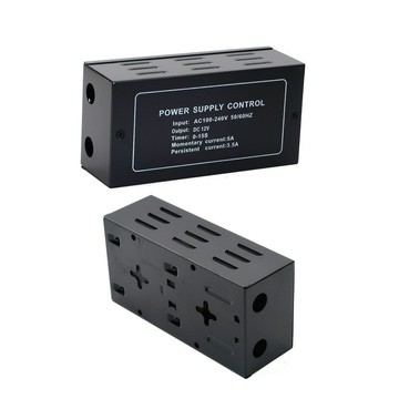 門禁電源控制器延時常開人臉識別門禁電源電鎖電源DC12V5A鐵盒【DD1111001】