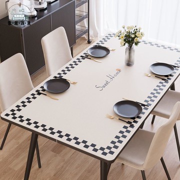 桌布 雙層皮革餐桌墊加厚超厚防燙隔熱耐高溫桌面保護墊防水防油桌布墊特惠/全館折扣 可開發票 s5412