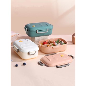 可愛飯盒上班族學生便當盒分格加熱微波爐餐盒食堂打飯日式高顏值