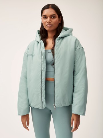 PANGAIA - Flower-Warmth Padded Bomber Jacket - Eucalyptus Blue - XL XL