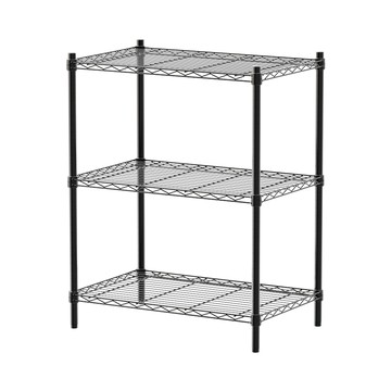 【dayneeds】輕型 70x45x90公分三層烤黑波浪架