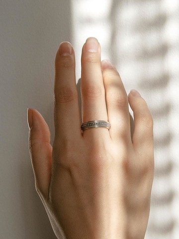 Ethnic Pattern Silver Ring (SR153)
