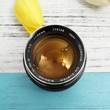 OLYMPUS奧林巴斯 OM 55mm F1.2定焦鏡頭魚鱗焦外人像可轉接微單