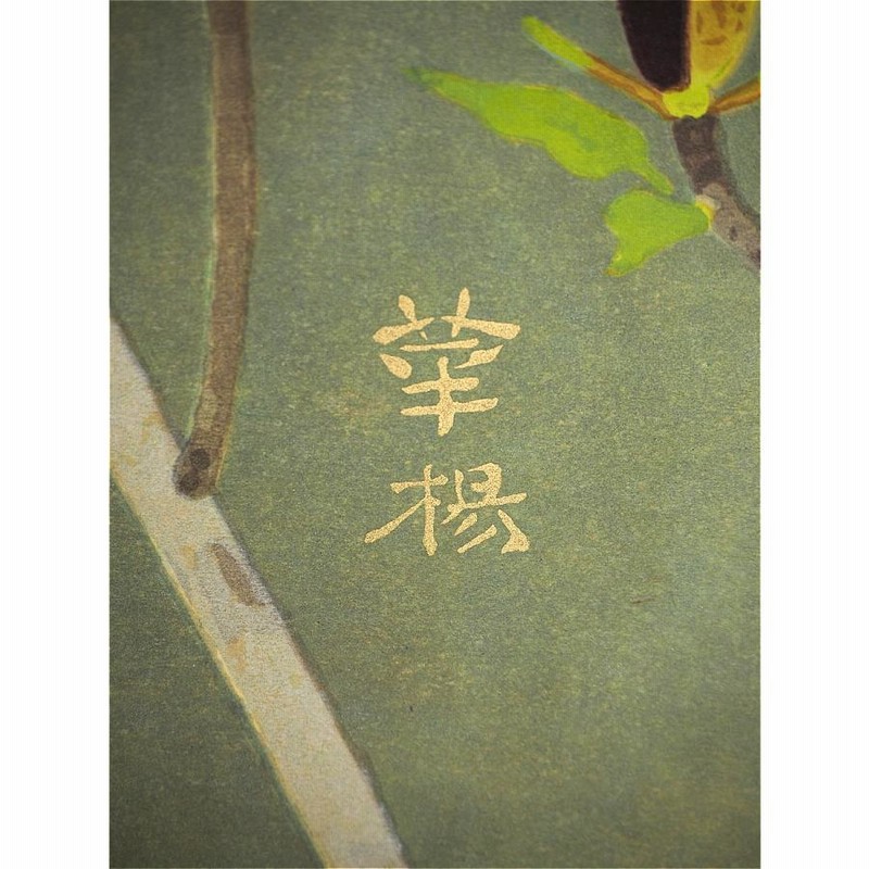 版画】【渡鹿庵】[山口華楊] 6853 絵画 日本画 木版画 「風光る