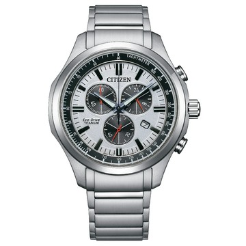CITIZEN 星辰錶 光動能鈦金屬運動錶(AT2530-85A)43mm