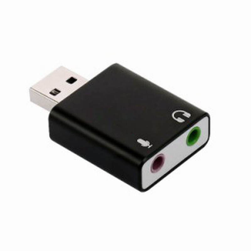 Usb外付けサウンドカード Usb オーディオ変換アダプタ 3 5mmミニジャック ヘッドホン出力 マイク入力対応 Pfuos 通販 Lineポイント最大1 0 Get Lineショッピング