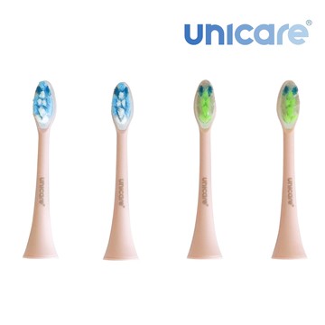 unicare - 音波電動牙刷原廠替換刷頭四入組-珍珠粉