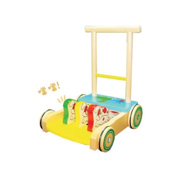傳統木製助步車 推車 助步車 公雞車