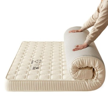 折疊床墊 YIMI 依米 120x200cm透氣床墊 雙人臥室專用睡墊 租房軟墊 乳膠墊 親膚舒適 客房備用舒適休憩墊具 厚9cm