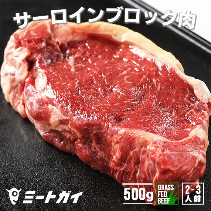 ステーキ 塊肉 ブロック肉　牛肉 グラスフェッドビーフ サーロイン ブロック 500g