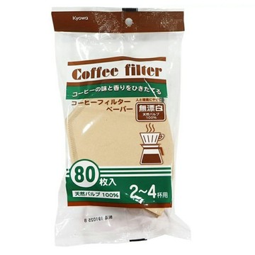 BO雜貨【SV3636】日本製 咖啡濾紙 無漂白安心無毒 80枚 可泡2-4杯 咖啡機 咖啡粉 廚房