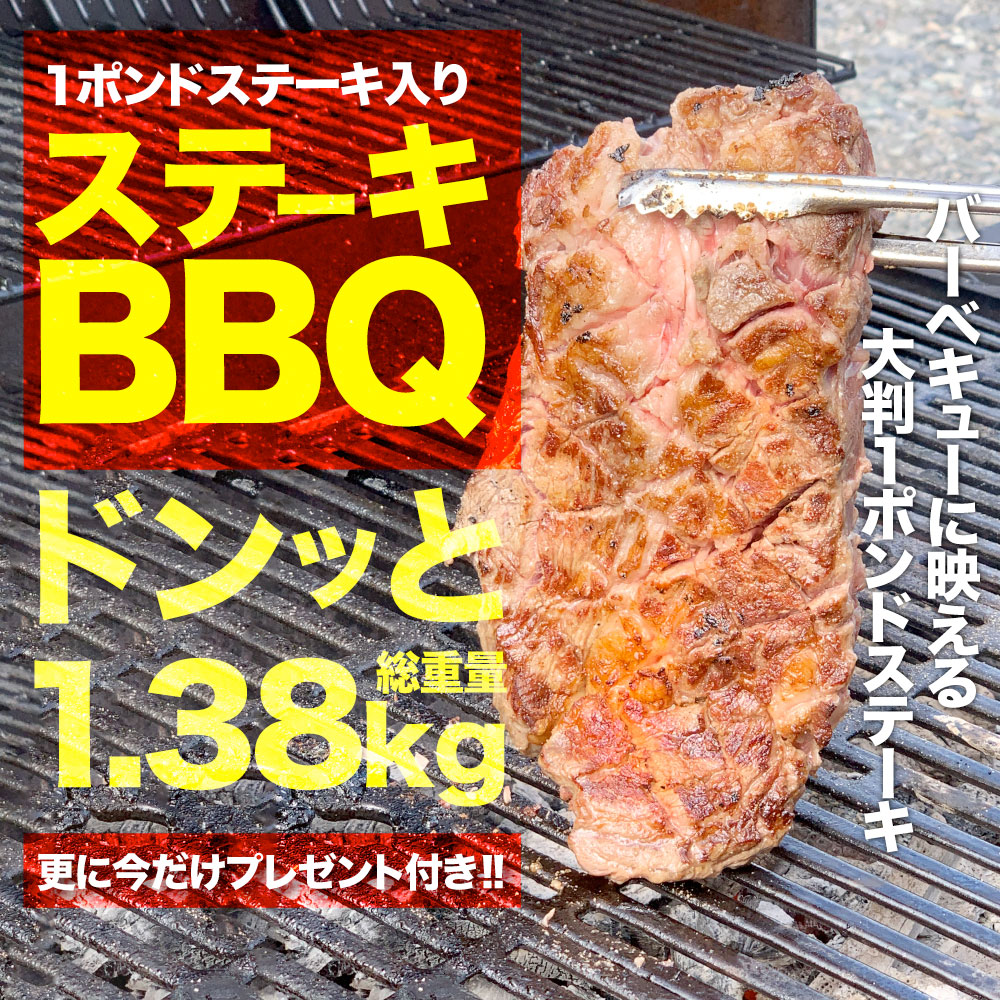 ステーキ メガ盛り バーベキュー 福袋 総重量約1.38kg