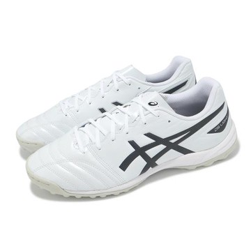 Asics 足球鞋 DS Light Club TF 2E 寬楦 男女鞋 白黑 皮革 緩衝 抓地 運動鞋 亞瑟士 1103A112101