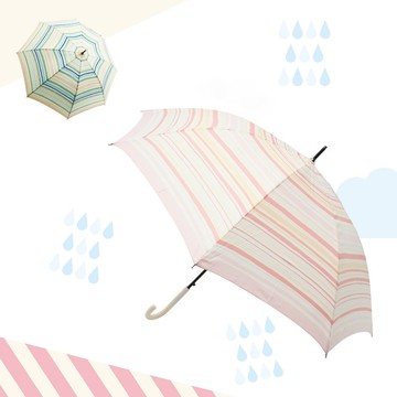 日本同步發行【日系花布輕盈直傘】長直傘 日系傘 長傘 雨傘