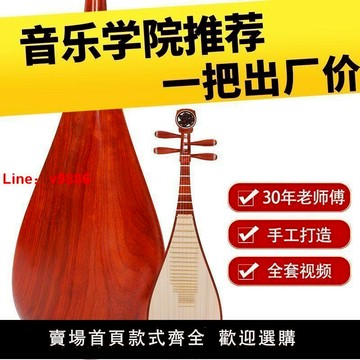 【台灣公司 超低價】琵琶樂器紅木花梨木琵琶琴初學入門兒童成人專業演奏級琵笆樂器