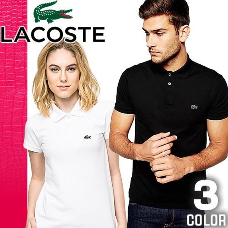 ラコステ LACOSTE ポロシャツ 半袖 鹿の子 メンズ レディース ゴルフ