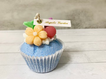 雜果Cupcake蠟燭 (藍色)