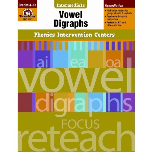 Vowel Digraphs  Grades 4-6  (Phonics Intervention Centers Intermediate)