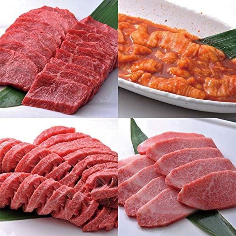 松阪牛 やまと 松坂牛 松阪牛＆黒毛和牛 ご家族向け 焼肉セット 焼肉 パーティーセット 4種盛り（5?6名様用） ?松阪牛 モモ肉 200