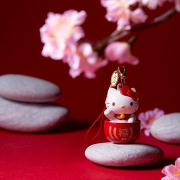 【悠遊卡 EasyCard】HELLO KITTY招財達摩3D造型悠遊卡