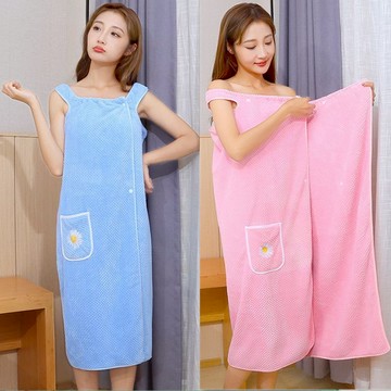 ❤️台灣現貨❤️親膚強吸水 北歐式吸水浴巾 珊瑚絨浴巾 浴巾 大浴巾 吸水浴袍 可穿式 浴裙 純棉浴巾 厚浴巾 乾髮帽