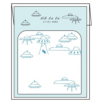 Ah la la 便利貼 外星人