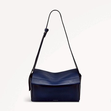 Radley London Womens Leather De Beauvoir Medium Ziptop Shoulder - Blue Medium