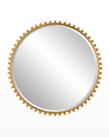 Taza Gold Round Mirror