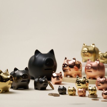 GOLDENPIG | 招財金豬 大豬小豬落御盤 玫瑰金