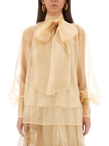 zimmermann "memento" organza blouse