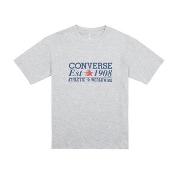Converse Peached Cotton Jersey Tee 短袖 男款 灰色 美式 印花 MCH687-GHG