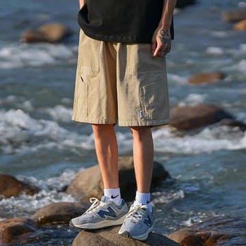 工裝短褲男日系復古cityboy褲子夏季五分褲直筒寬松休閑中褲褲衩