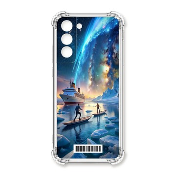 S22 系列殼 TRON 三星 S22 PLUS 冰川上的划船  載具 四角防摔殼 手機殼