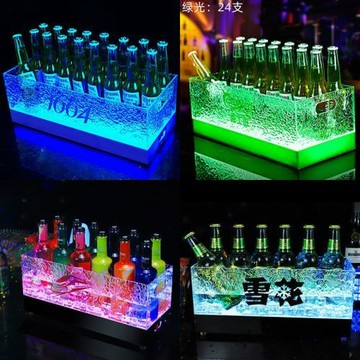LED發光冰桶洋酒啤酒桶香檳桶蘇打酒科羅娜ktv酒吧酒桶冰夾無